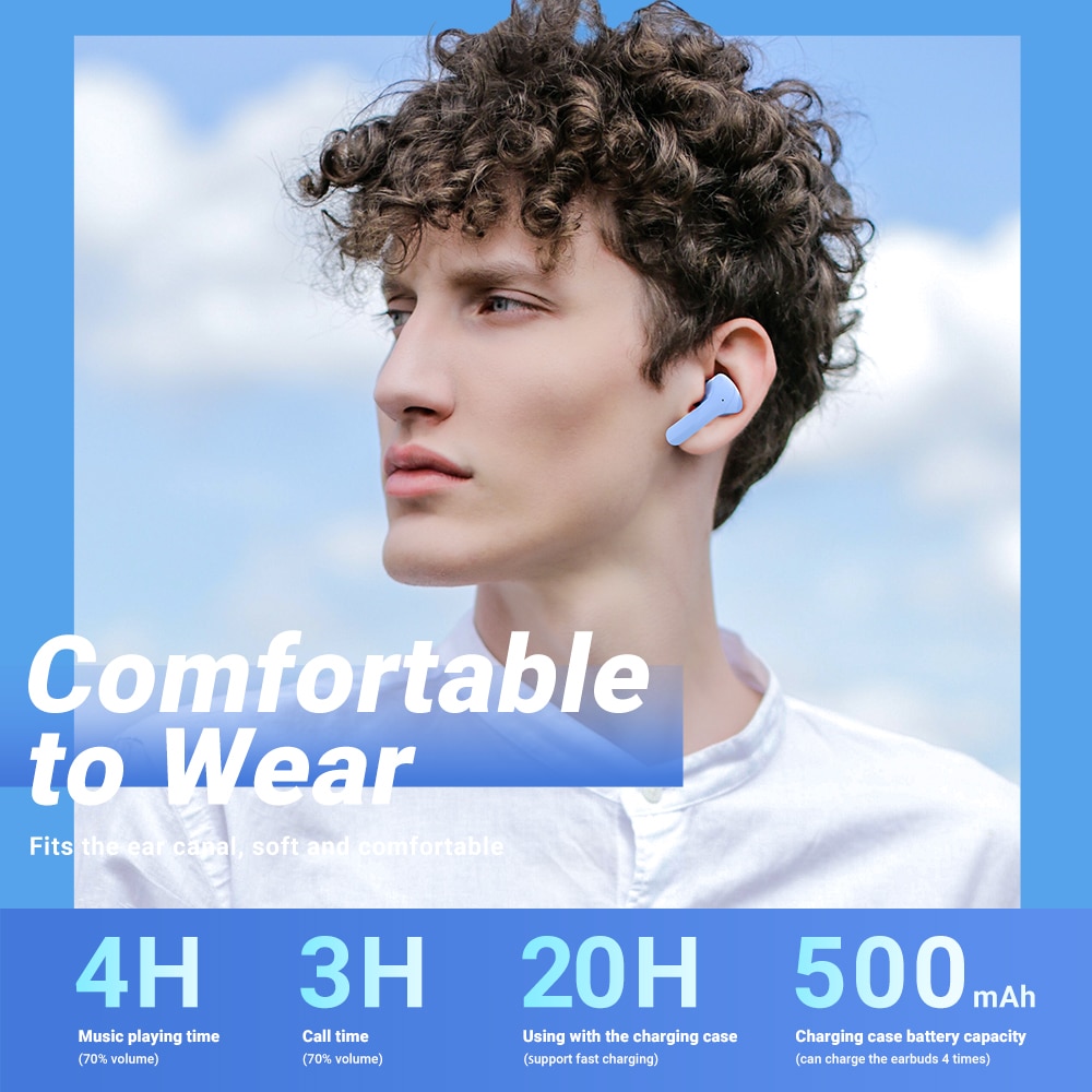 ACEFAST T6 Wireless Bluetooth 5.0 Earbuds with Mic