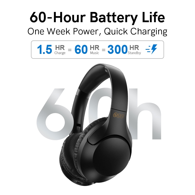 QCY H2 Bluetooth Earphones with 60hr Playtime
