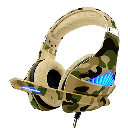 Camo Over-Ear Gaming Headset for Multiple Platforms