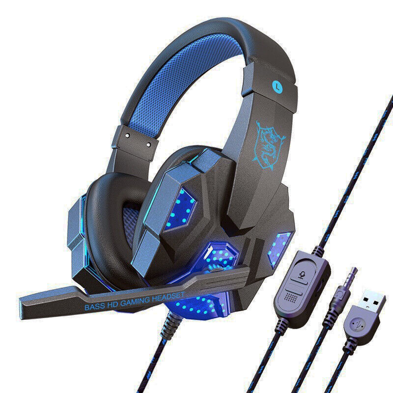Gaming headset with mic, stereo surround