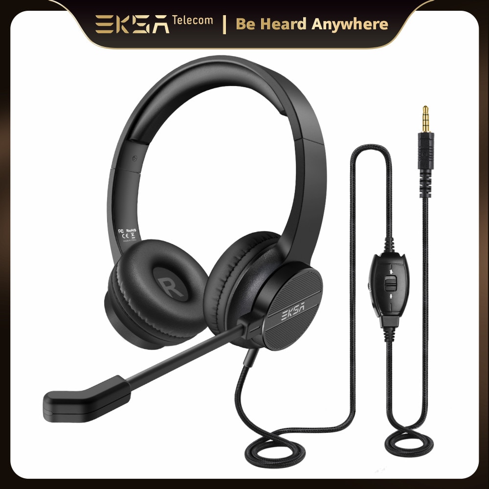 EKSA H12 Wired Gaming Headset with Mic