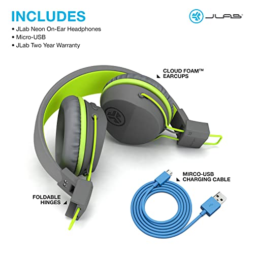 JLab Neon Wireless On-Ear Headphones (Green)