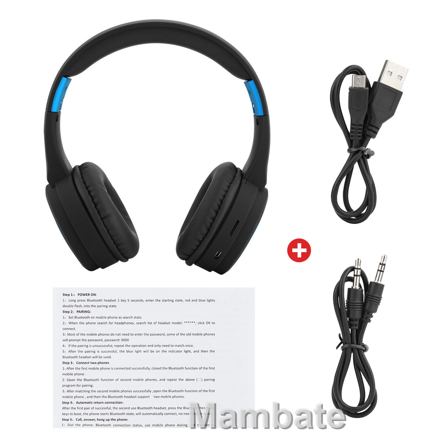 Noise-Cancelling Bluetooth Headset with Mic
