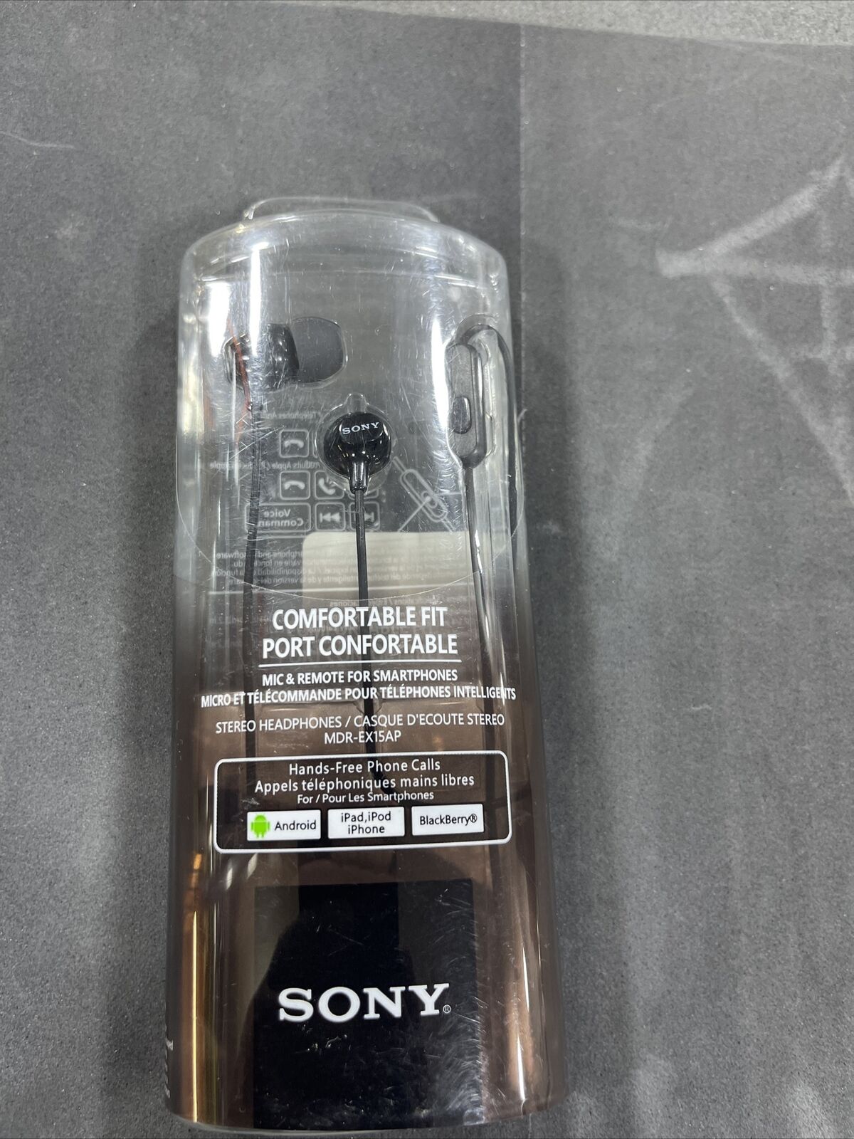 Sony MDR-EX15AP In-Ear Wired Headphones - Black