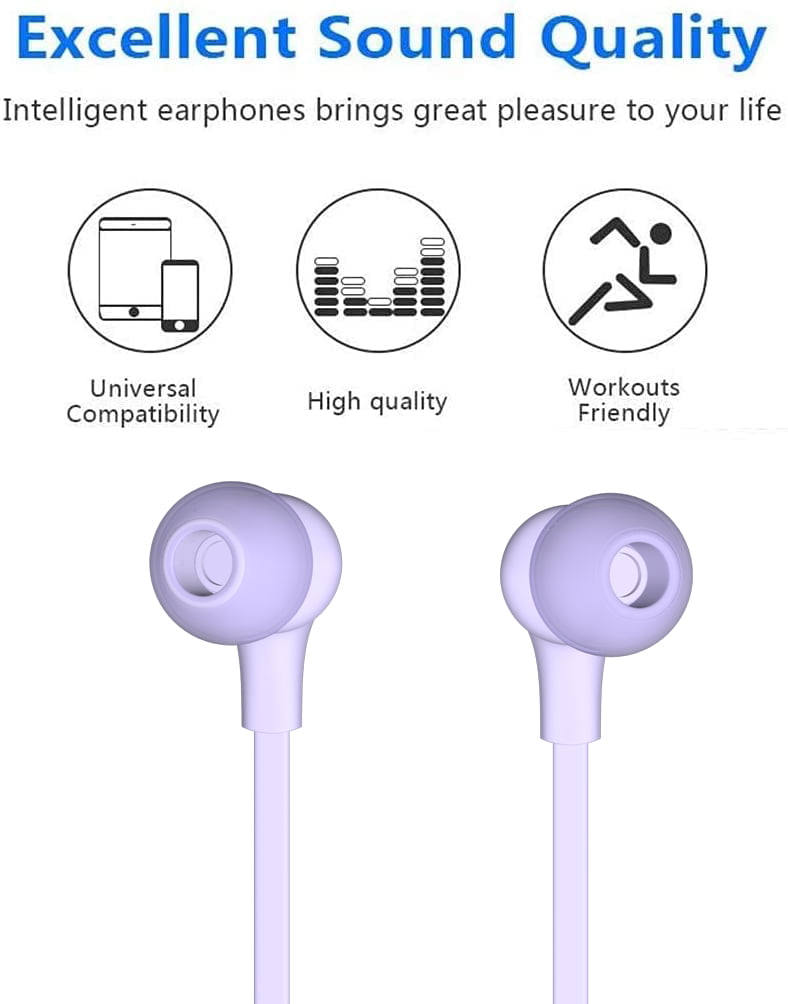 Lilac In-Ear Earbuds with Mic & Lightning Connector