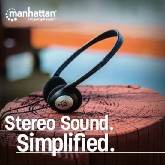 Manhattan Retro Style On-Ear Stereo Headphones