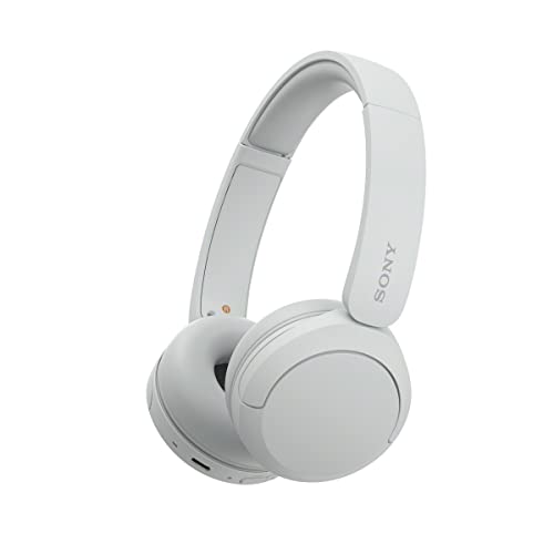 Sony WH-CH520 On-Ear Wireless Headphones, White