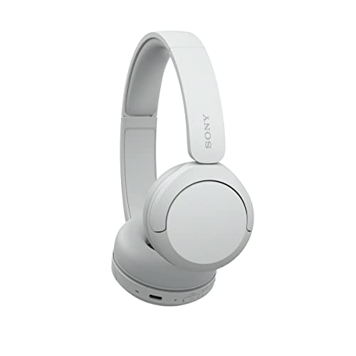 Sony WH-CH520 On-Ear Wireless Headphones, White