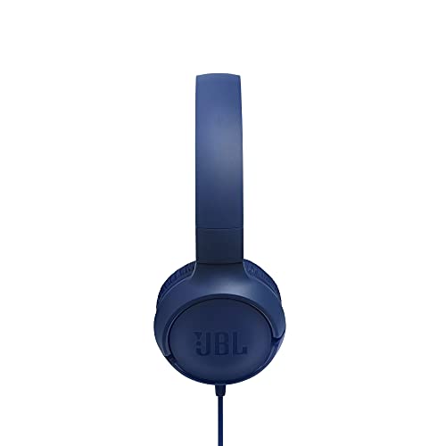 JBL TUNE 500 - Wired On-Ear Headphones - Blue