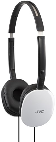 White JVC Lightweight On-Ear Headphones for iPhone/Android