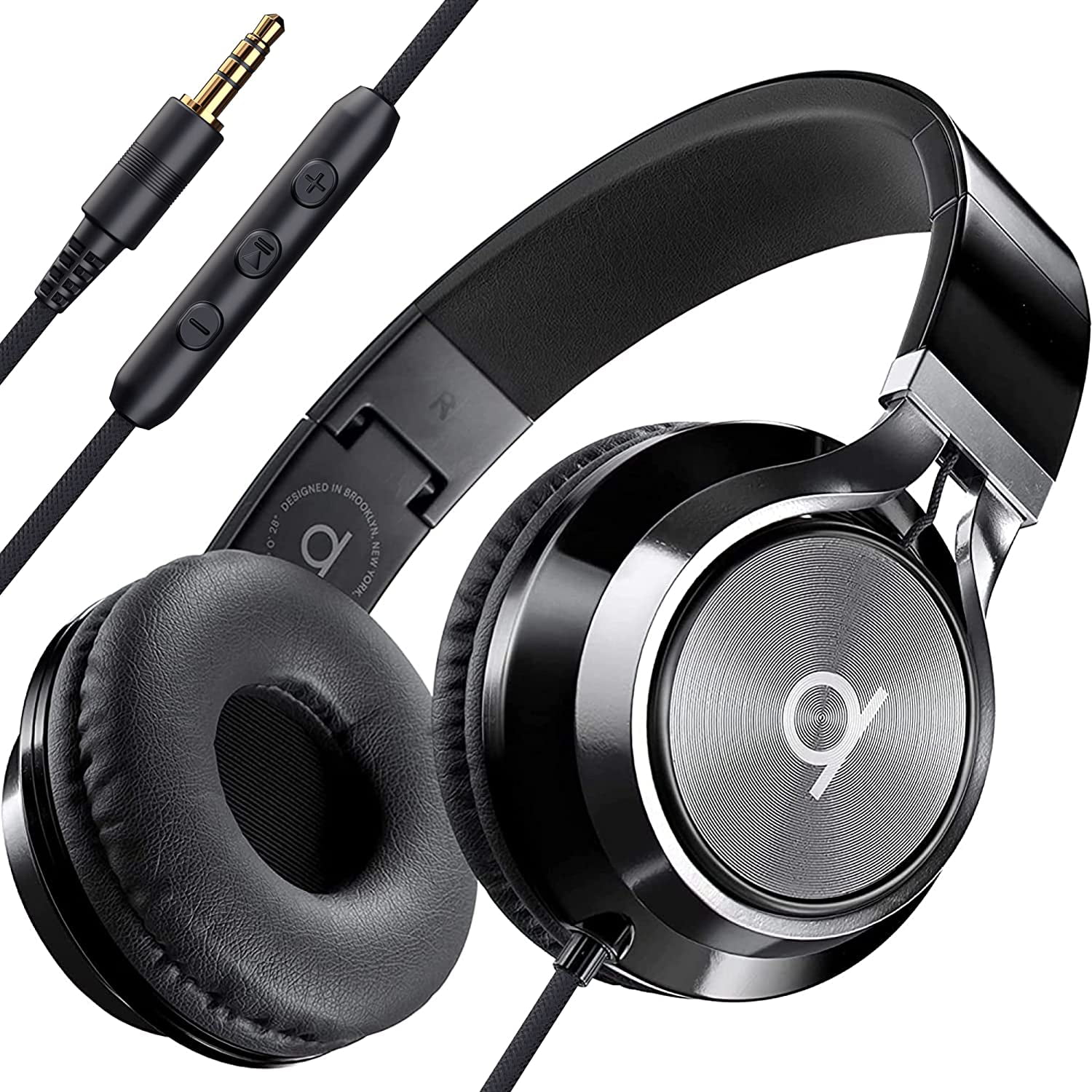 Artix CL750 On-Ear Headphones with Microphone, Black