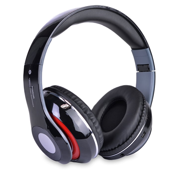 Rechargeable Foldable Bluetooth Headphones with Mic & FM
