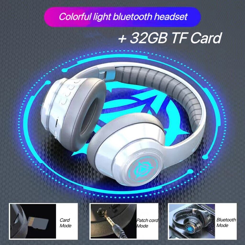 Bluetooth Noise Cancelling Headphones - 5.2 UK
