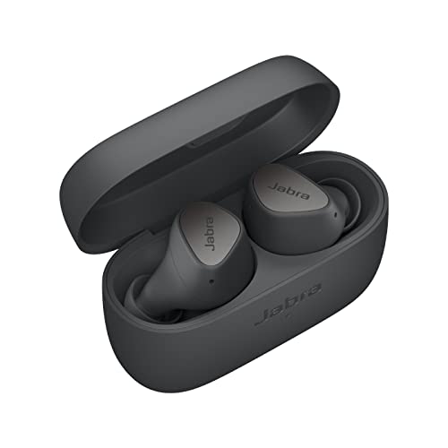 Jabra Elite 3 In Ear Wireless Bluetooth Earbuds - Noise Isolating True Wireless Buds with 4 Built-in Microphones for Clear Calls, Rich Bass, Customizable Sound, and Mono Mode - Dark Grey
