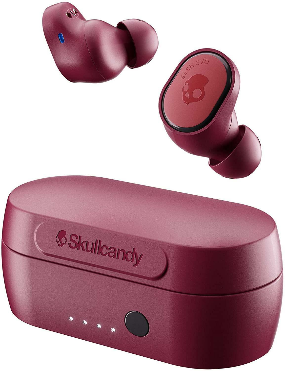 Skullcandy Sesh Evo Bluetooth Earbuds - Red