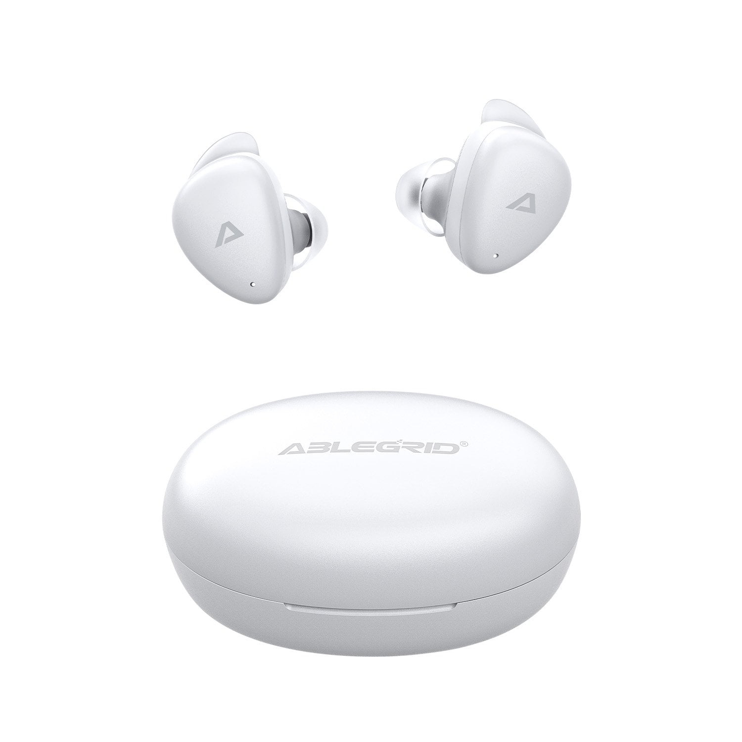 ABLEGRID Viva Lite Wireless Earbuds - White