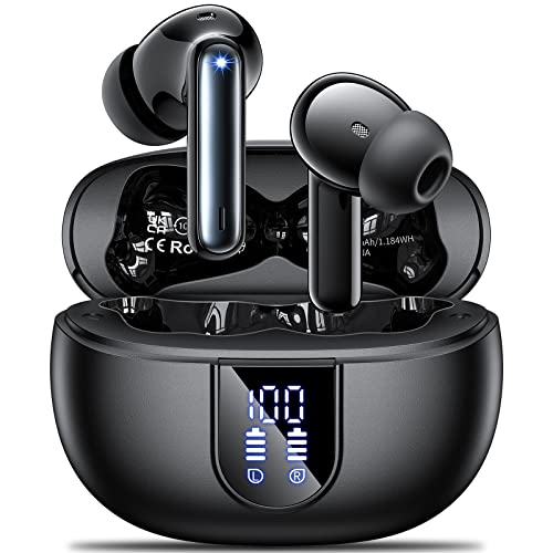 Bluetooth Earbuds with AI-Enhanced Mic & Noise Cancelling