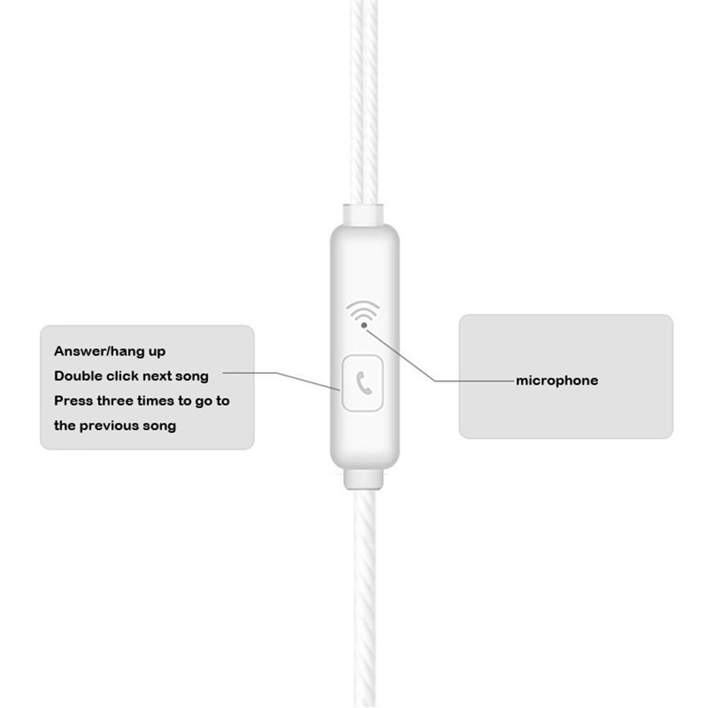 3.5mm Wired Earphones with Microphone & Ergonomic Design