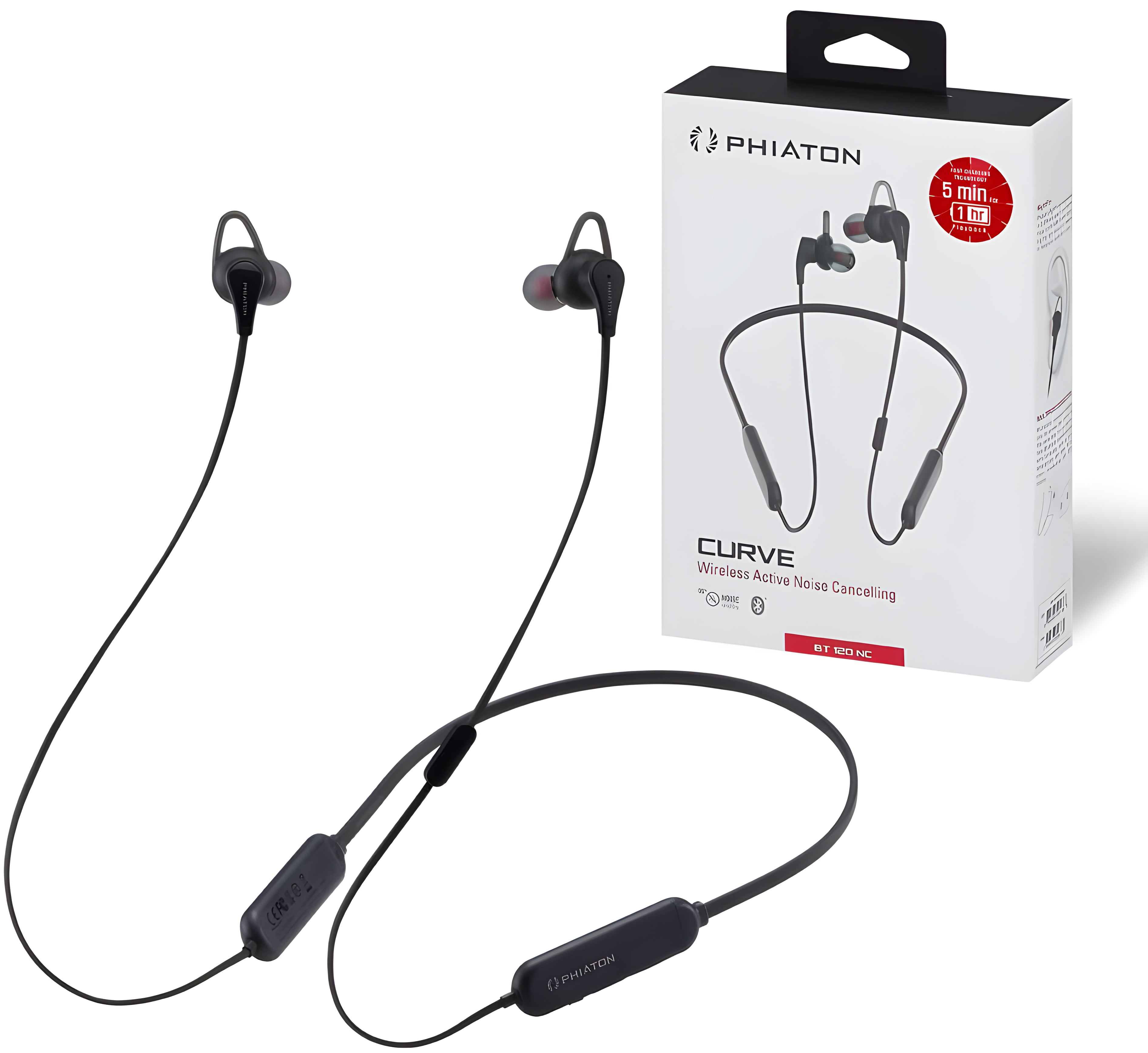 Water-resistant active noise-cancelling earbuds for sports