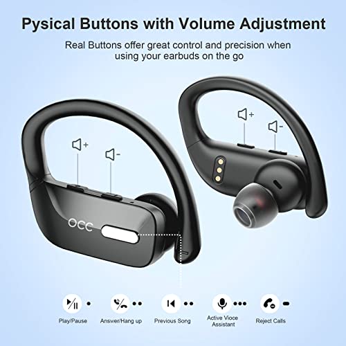 Occiam Wireless Earbuds with LED Display