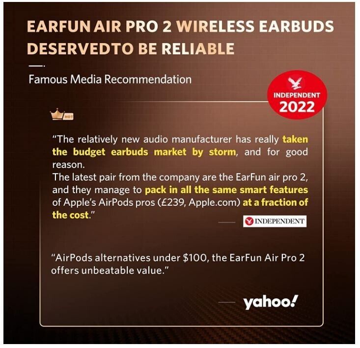 EarFun Air Pro 2: 6 Mics, 34 Hr