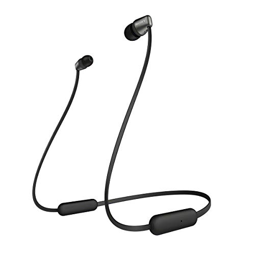 Sony WI-C310 Wireless Earbuds with Mic, 15h Battery, Black