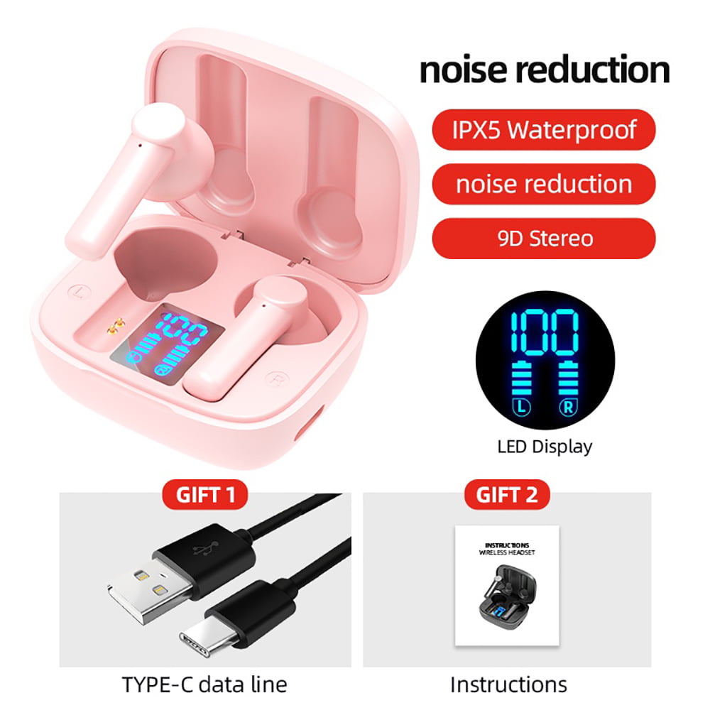 Wireless Earbuds with Noise Cancelling & Charging Case