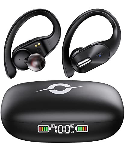 Waterproof Bluetooth Earbuds with 48H Playback & Mic
