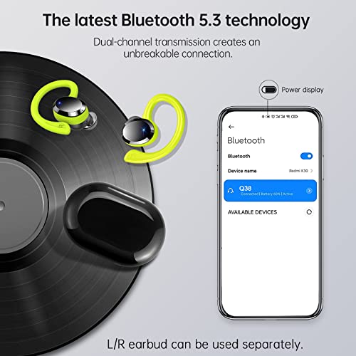 Rulefiss Bluetooth Earbuds: HD Sound, Sport-Ready