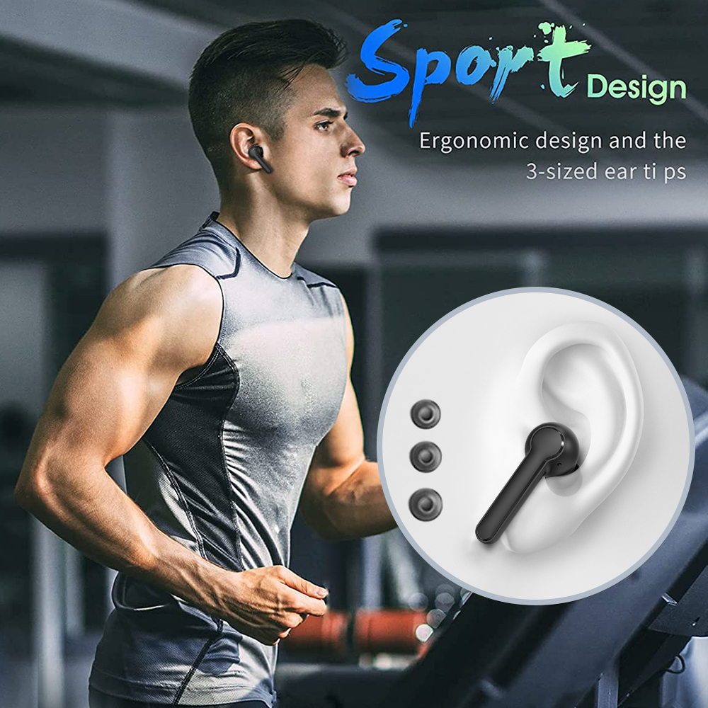 Waterproof Bluetooth Earbuds for Sport and Gym
