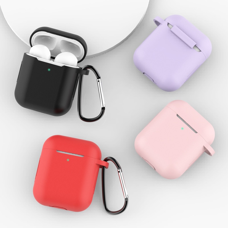 Airpods 1/2 Silicone Cases with Hook