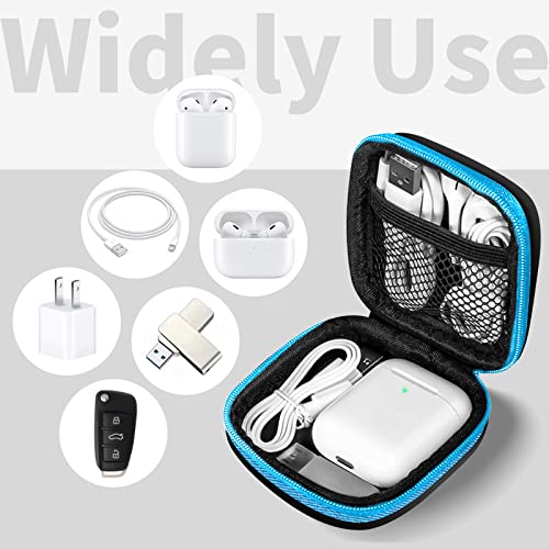 5 Pack Square Earbud Cases with Carabiner