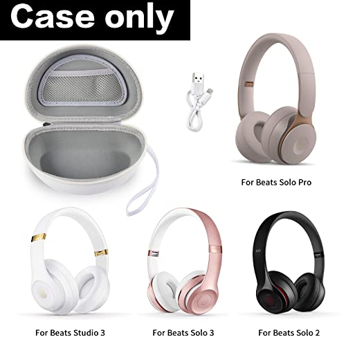 White Hard Case for Beats On-Ear Headphones