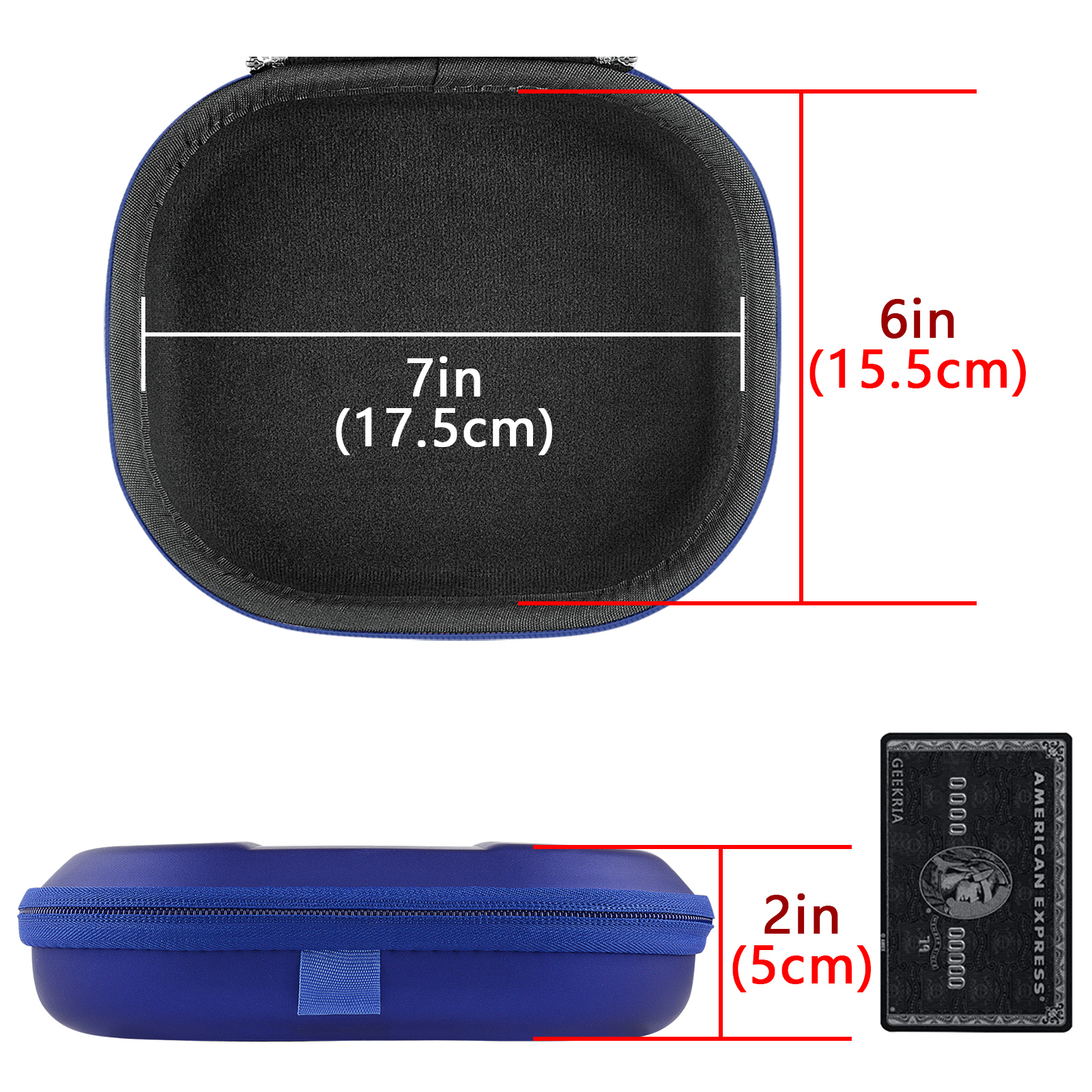 Geekria Hard Case for Sony Headphones (Blue)