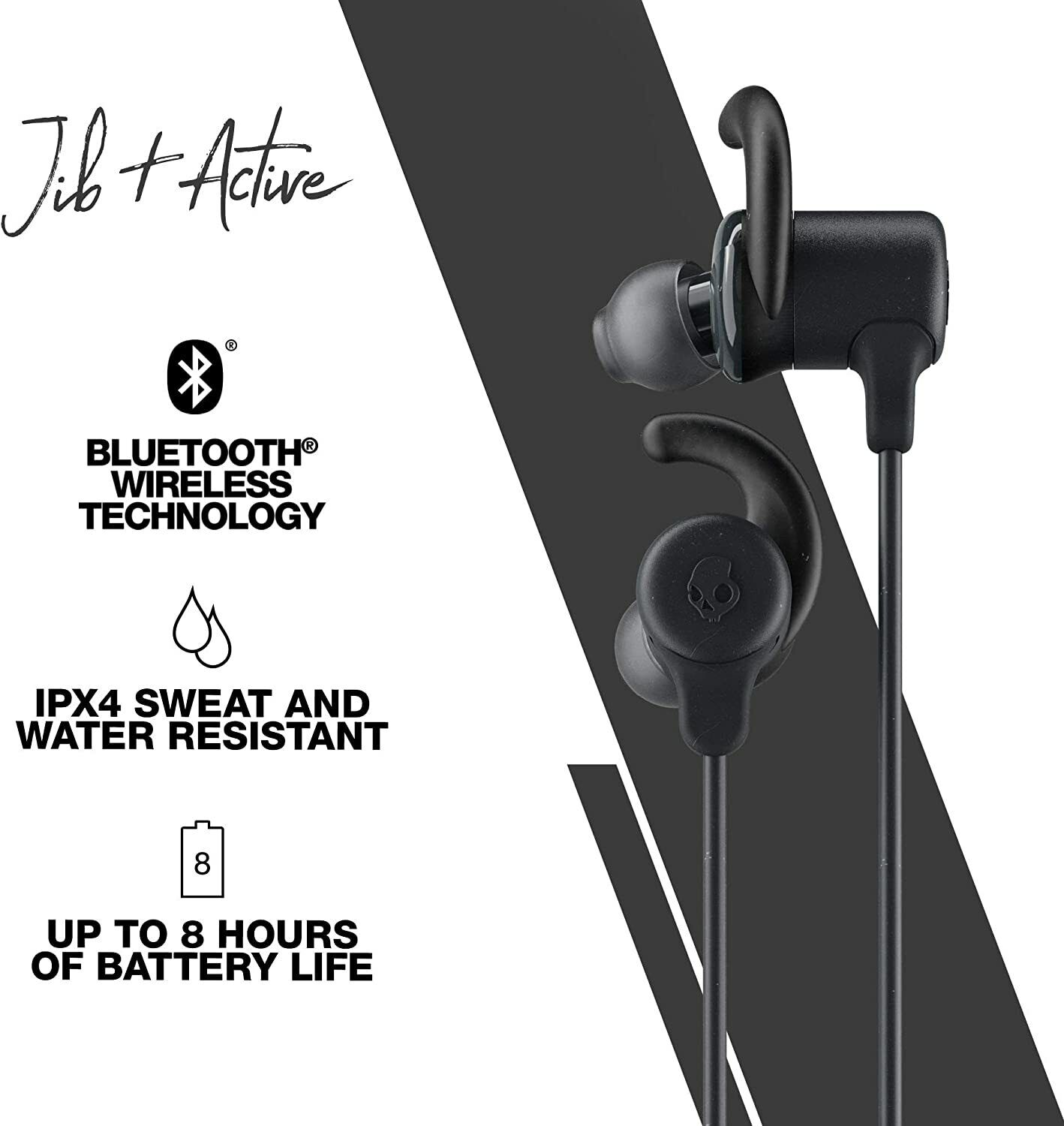 Skullcandy JIB + ACTIVE Wireless In-Ear Earbud (Certified Refurbished)