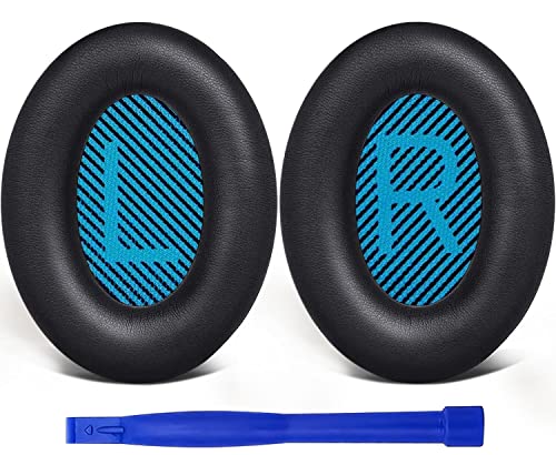 Blue & black earpad replacements for Bose headphones