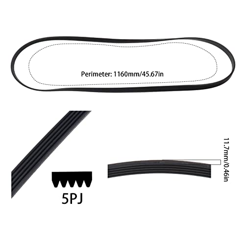EMSea Washing Machine Drive Belt for Hoover Candy