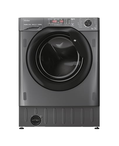 Haier 9/5kg Integrated Washer Dryer - Graphite Black