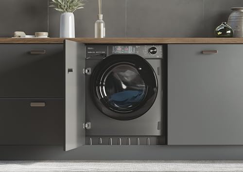 Haier 9/5kg Integrated Washer Dryer - Graphite Black