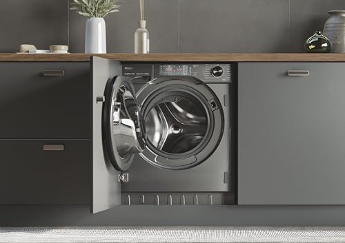 Haier 9/5kg Integrated Washer Dryer - Graphite Black