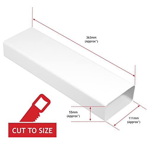 Spares2go Universal Ventilation Cap Kit for Dryers