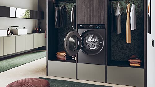 Haier 9kg Washer Dryer, 1400RPM, Graphite
