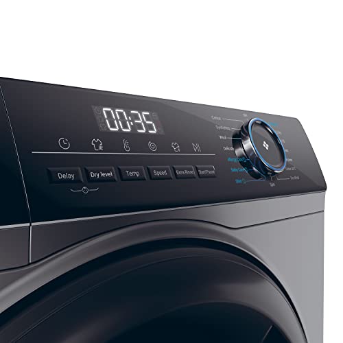 Haier 9kg Washer Dryer, 1400RPM, Graphite