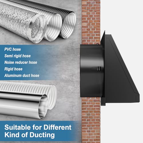 Hon&Guan 100mm Air Vent Cover with Backdraft Flap