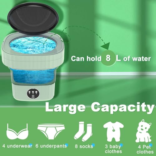 Mini Portable Washing Machine with 3 Cleaning Modes