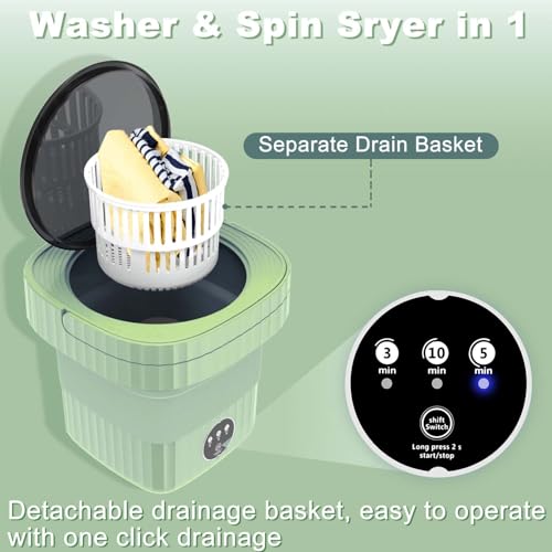 Mini Portable Washing Machine with 3 Cleaning Modes