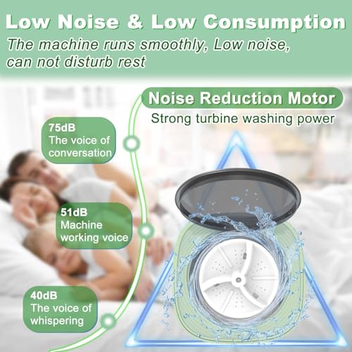 Mini Portable Washing Machine with 3 Cleaning Modes