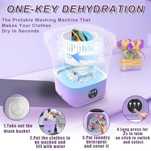 Portable 11L Mini Washer and Dryer for Travel