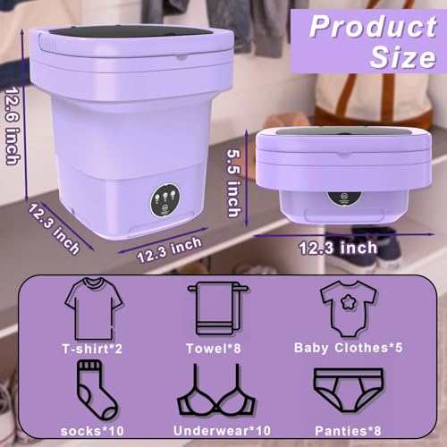 Portable 11L Mini Washer and Dryer for Travel