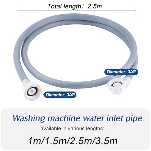 Twoonto Universal 2.5M Washing Machine Inlet Hose